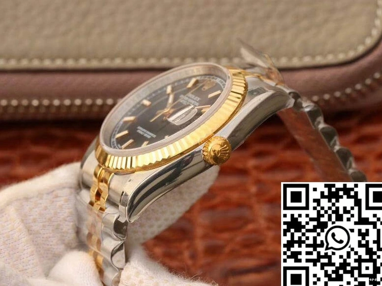 36mm Black Rolex Datejust AR Factory Dial 126233 1225